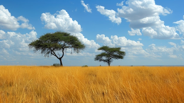 Fotorealistische afbeelding van een boom in de natuur met takken en stam