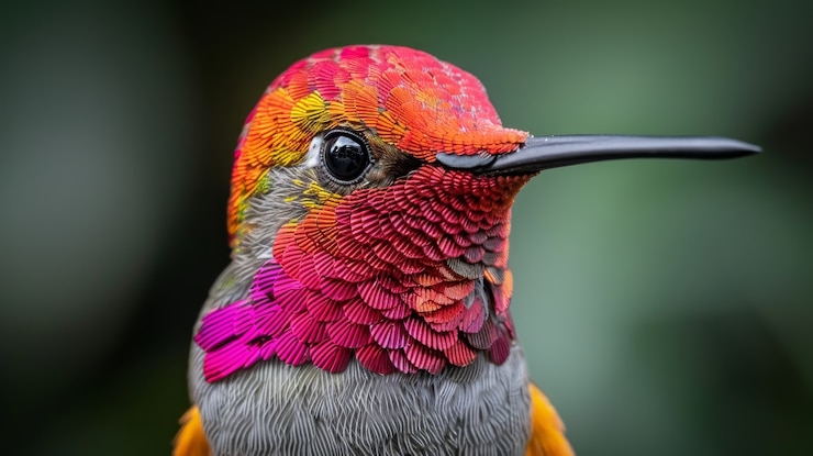 Gratis Foto fotorealistische afbeelding van een prachtige kolibrie in haar natuurlijke habitat