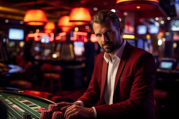 Gratis foto fotorealistische casino levensstijl