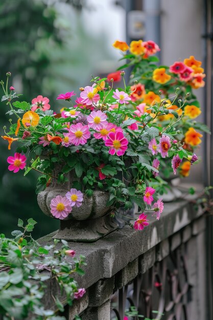 Fotorealistische duurzame tuin met zelfgeteelde planten