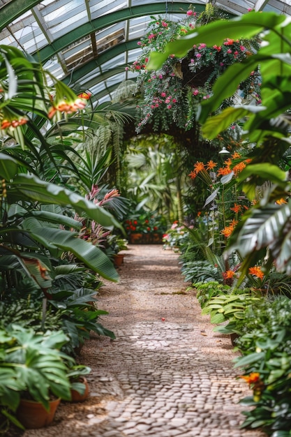 Gratis foto fotorealistische duurzame tuin met zelfgeteelde planten