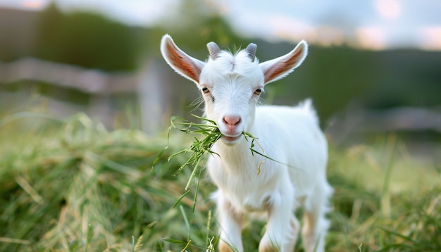 Fotorealistische geit in de natuur