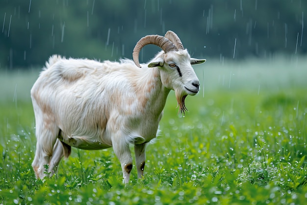 Fotorealistische geit in de natuur