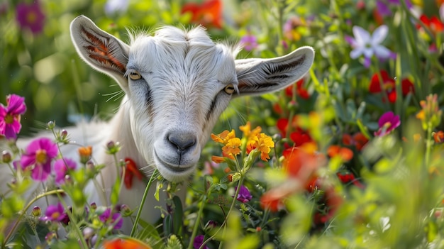 Gratis foto fotorealistische geitenboerderij