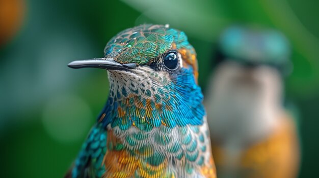 Fotorealistische kolibrie buiten in de natuur