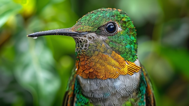 Fotorealistische kolibrie buiten in de natuur