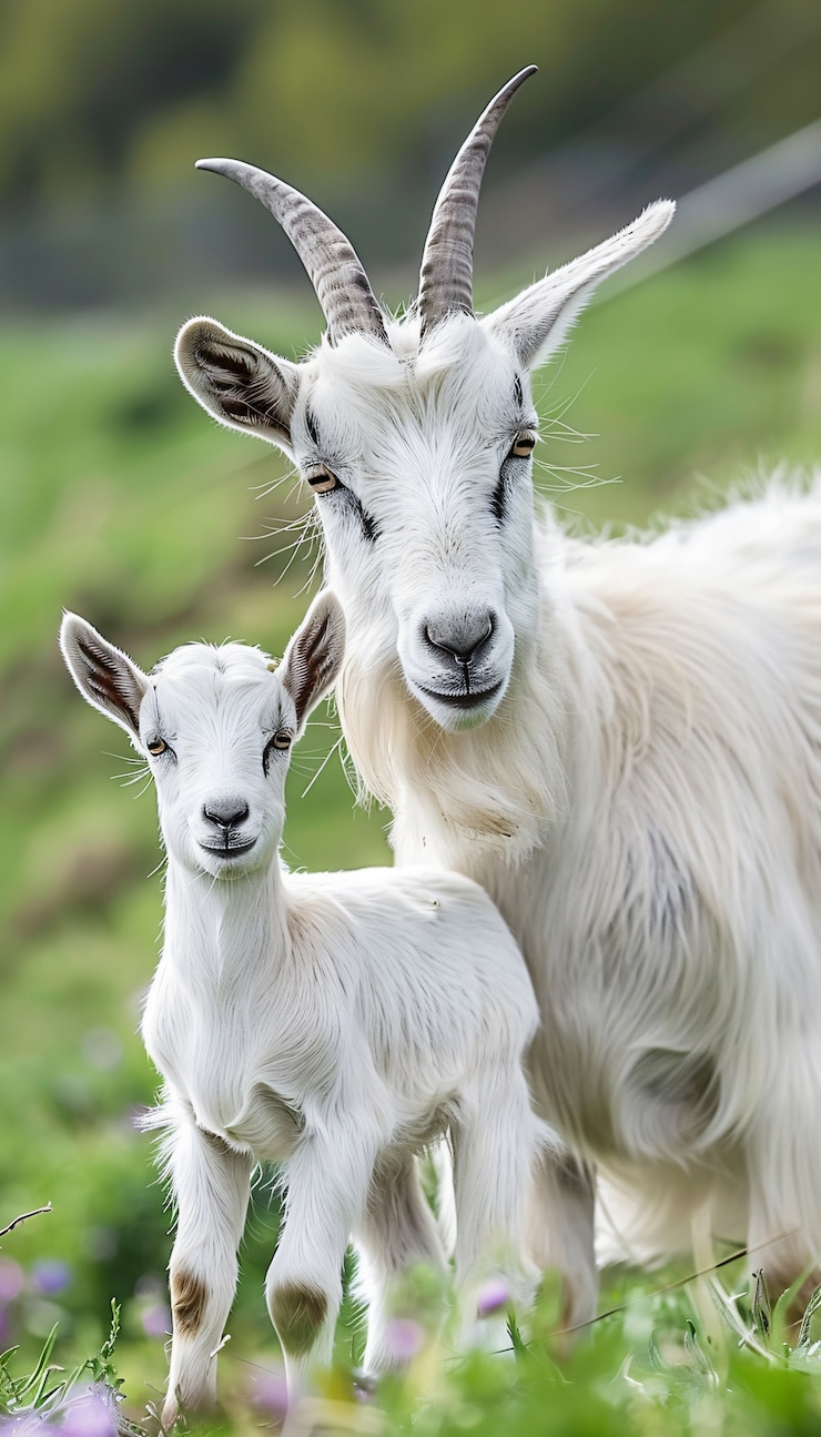 Gratis Foto fotorealistische kudde geiten in de natuur