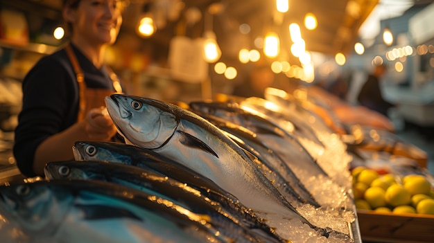 Gratis foto fotorealistische viering van de dag van de wilde tonijn