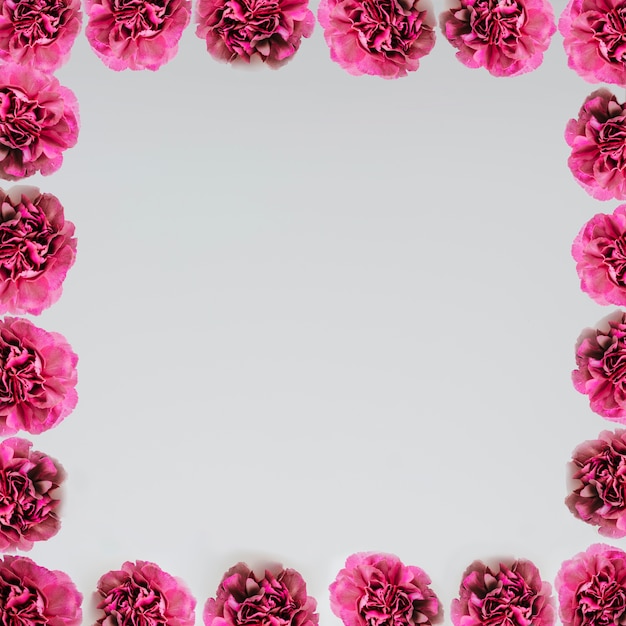 Gratis foto frame concept met rozen