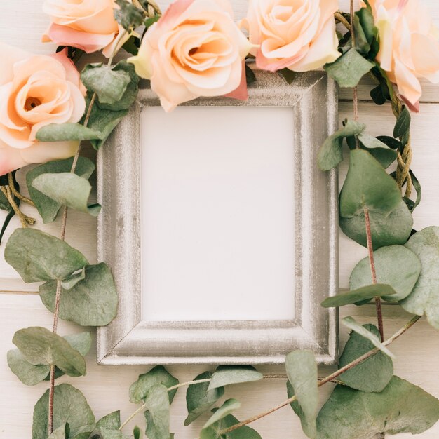 Frame en bloemen ornamenten