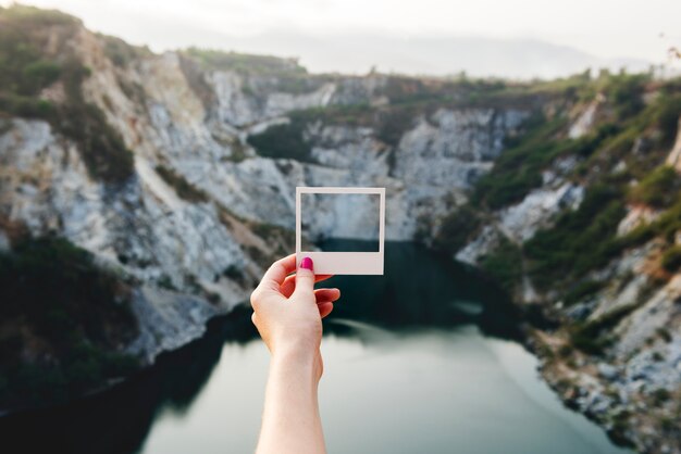 Frame landschap vrije tijd aard