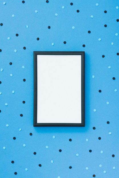 Frame met blauwe achtergrond