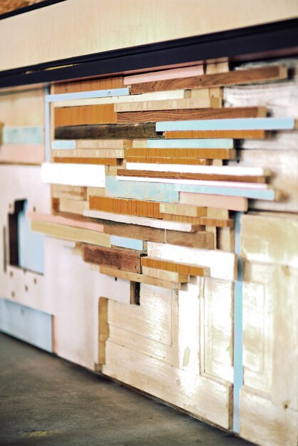 Frame met houten planken