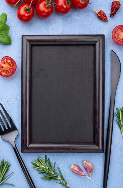 Frame met kookingrediënten