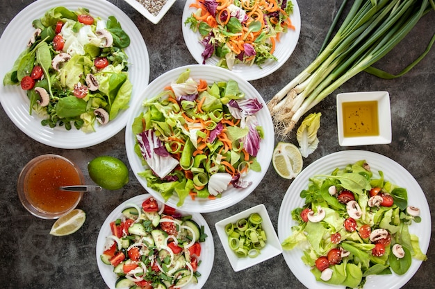 Frame van gezonde salade