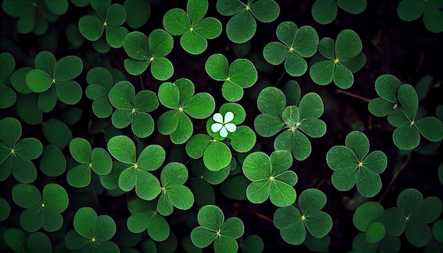 Gratis foto frisse groene bladpatronen in de natuurtuin gegenereerd door ai