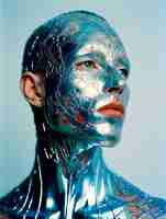 Gratis foto futuristisch fantasie humanoïde portret
