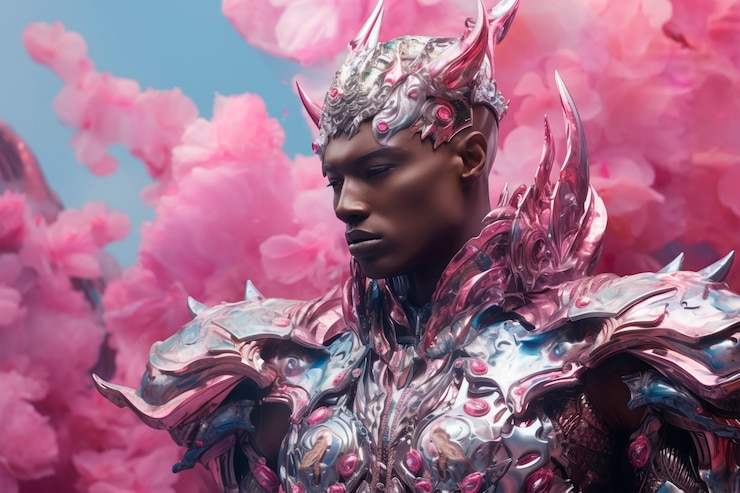 Gratis Foto futuristisch fantasieportret met kostuum