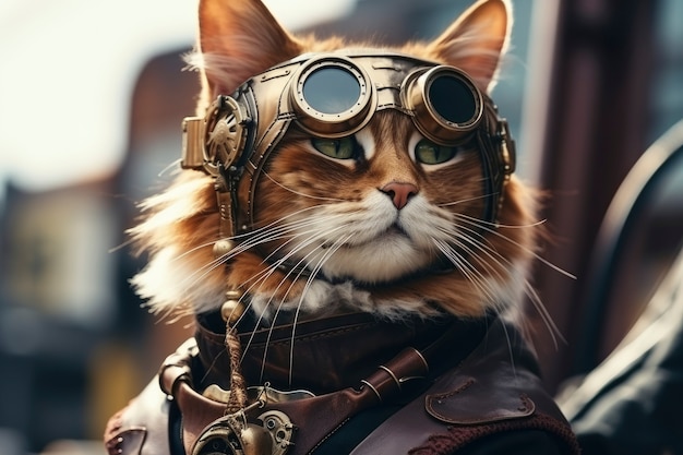 Gratis foto futuristisch kattenconcept