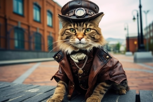 Gratis foto futuristisch kattenconcept