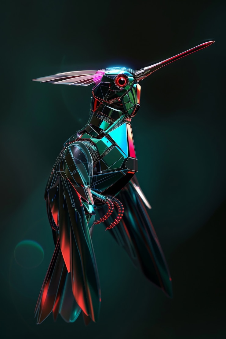 Gratis Foto futuristische robot kolibrie