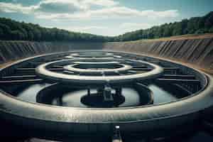 Gratis foto futuristische weergave van de waterstructuur