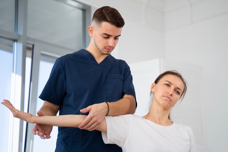 Gratis Foto fysieke revalidatietherapie medium shot