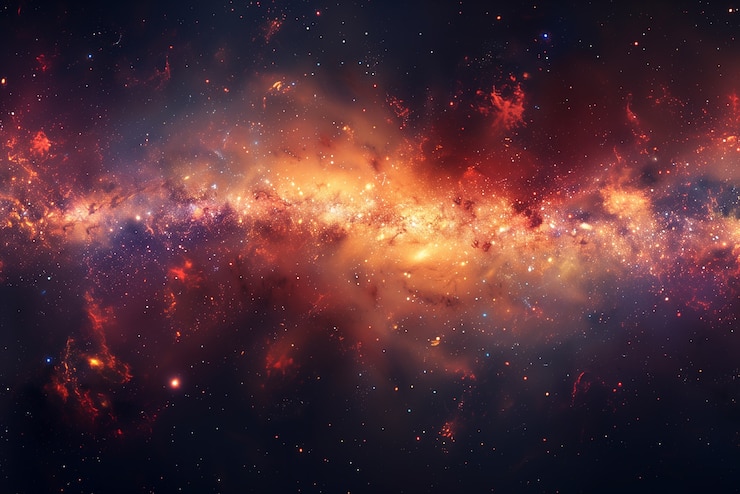 Gratis Foto galaxy behang in warme kleuren