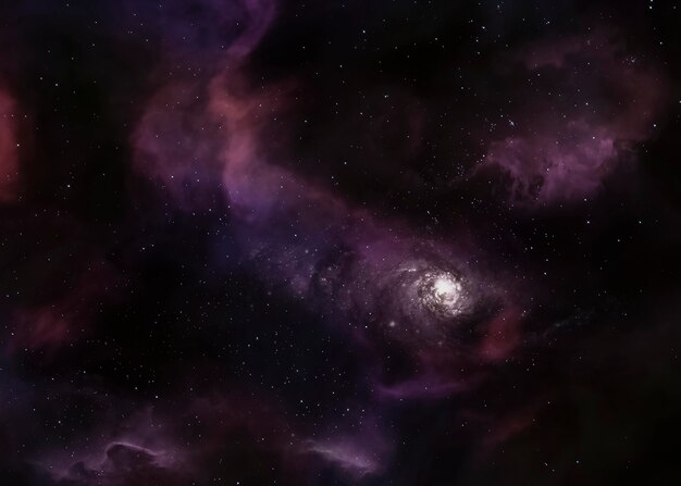 Galaxy nachtlandschap