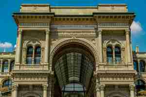 Gratis foto galleria vittorio emanuele in milaan