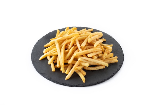 Gratis foto gebakken aardappelen frietjes geïsoleerd op witte achtergrond