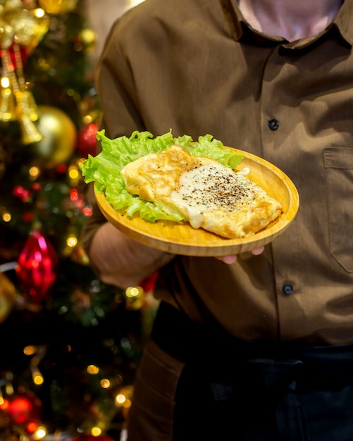 Gratis foto gebakken eieren op de tafel