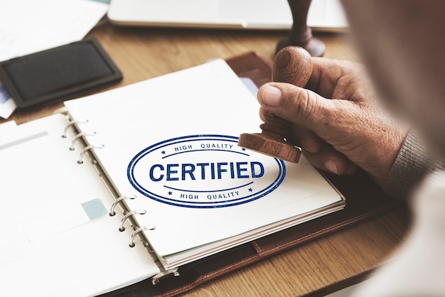 Gratis foto gecertificeerd garantie garantie verzekering verzekeringsconcept