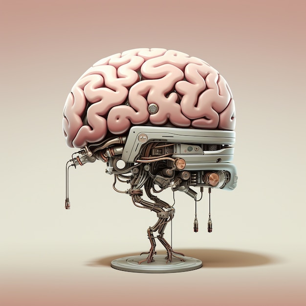 Gratis foto gedetailleerde structuur van het menselijk brein