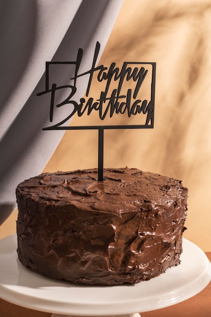 Gefeliciteerd met je verjaardag chocoladetaart