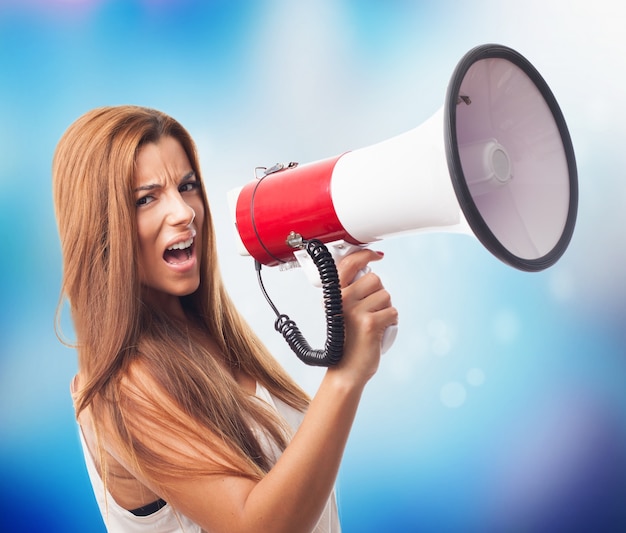 gefrustreerd haar communicatie praten gelukkig