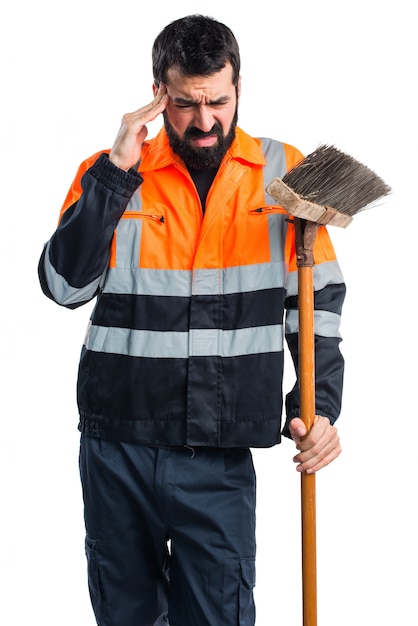 Gefrustreerde garbage man