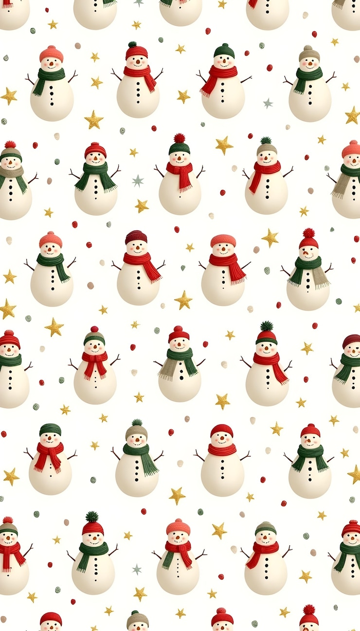 Gratis Foto geïllustreerd kerstpatroon