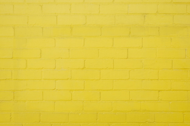 Gele bakstenen muur achtergrond textuur