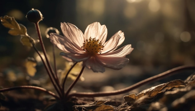 Gratis foto gele margrietbloesem in weide natuurlijke schoonheid gegenereerd door ai