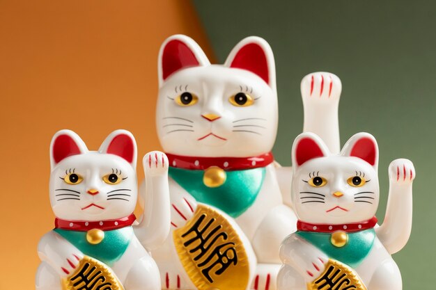 Gelukkig katten arrangement stilleven
