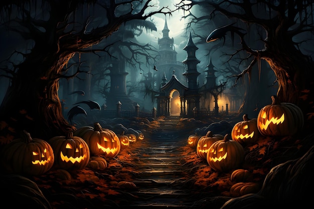 Gratis foto gelukkige halloween-achtergrond