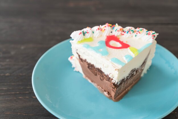 Gelukkige verjaardag-ijs taart