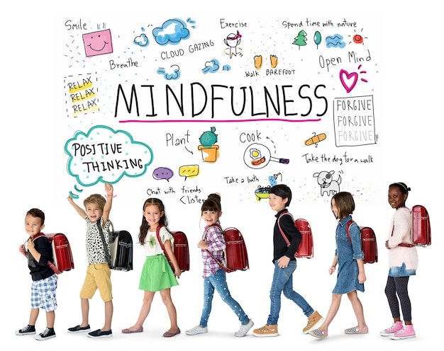 Geluksgroep optimistische studenten hebben mindfulness-vrijetijdsbesteding