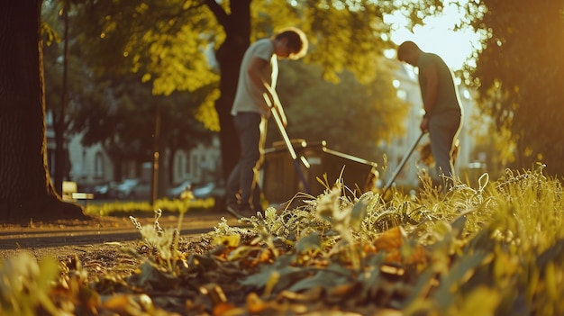 Gemeenschap van mensen die samen in de landbouw werken om voedsel te verbouwen