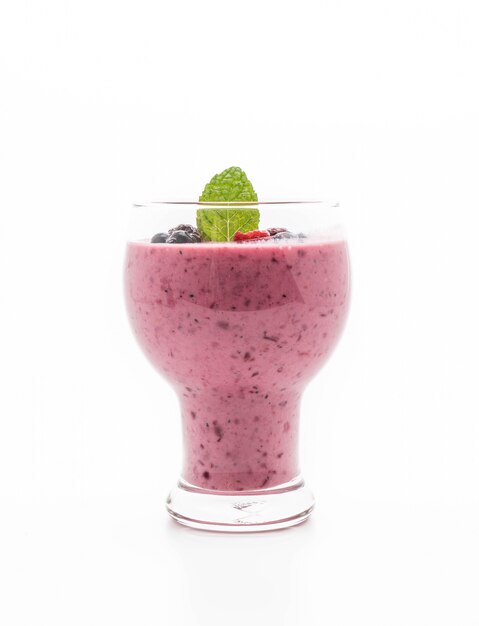 gemengde bessen met yoghurt smoothies