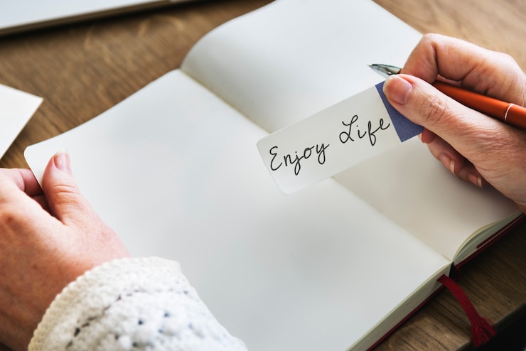 Gratis Foto geniet van het dagelijkse plannerconcept van het leven
