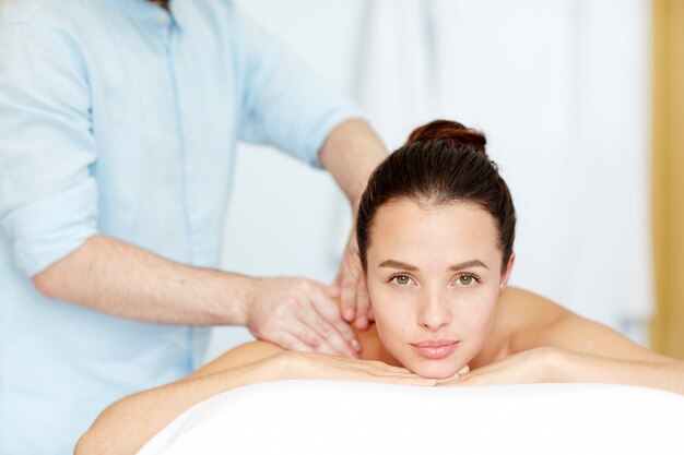 Genieten van massage