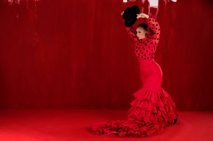 Gratis Foto gepassioneerde en elegante flamenco danseres