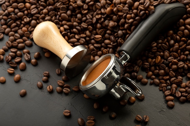 Gereedschap gebruikt voor koffiepers